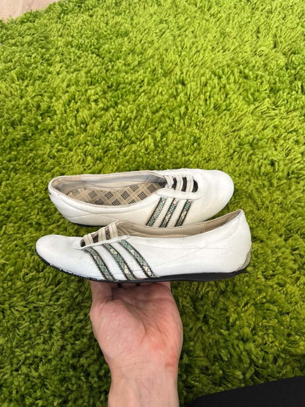 Adidas Concord Round Ballerina Flats White Art No. 548939